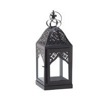 Nouvelle Arrivée Lanterne Antique Faite à la Main pour Jardin Extérieur et Intérieur, Lanterne Suspendue Noire pour Bougie, Taille et Forme Personnalisées