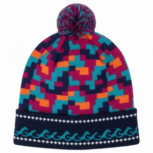 Wholesale Custom <b>Knit</b> <b>Beanie</b> Cap Solid Color Blank for Men Women Winter Warm Hat Outdoor Casual Beach 100% Acrylic Jacquard - Product Image 3