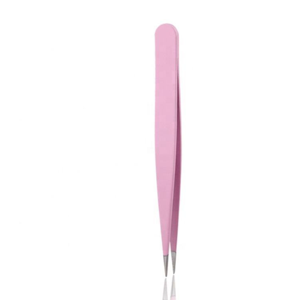 Custom Logo Stainless Steel Eyebrow Tweezers Set <b>Pointed</b> Tip Precision Hair <b>Removal</b> Beauty Grooming <b>Tool</b> OEM Private Label - Product Image 1