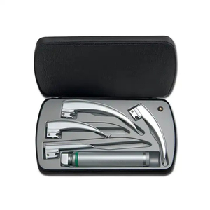 High Quality Stainless Steel Fiber <b>Optic</b> Macintosh Laryngoscope Set Adult Size Handle Manual Surgical <b>Instrument</b> CE Certified - Product Image 1
