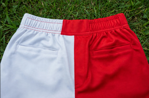 Ensemble uniforme de baseball unisexe pour adultes, rouge et blanc, avec maillot boutonné, pantalon, casquette, chaussettes, tenue d'équipe, numéro 10, en polyester respirant à manches courtes - Product Image 3