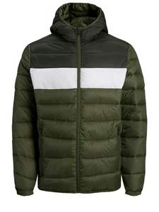 Puffer <b>Jackets</b> Men's Casual <b>Light</b> <b>Weight</b> Winter Warm Thick Quilted Color Regular Fit Contrast New Bubble <b>Jacket</b> - Product Image 3