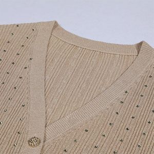 Cardigan classique respirant à col en V et boutons perlés pour homme, pull en maille à motif losanges pour un look intemporel à la mode européenne - Product Image 4