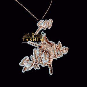 Comprar Colgante Hip Hop de Moissanita Tallada Chapado en Oro Rosa con Ojos de Horus Iced Out, Estilo Vintage, para Fiesta, Boda, Regalo - Product Image 6