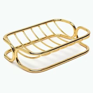 Rust Free Black Coated Oval Metal Soap Stand Minimalist Design Easy To Clean <b>Bathroom</b> <b>Accessory</b> Soap Dish - Product Image 4