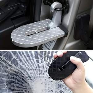 New Foldable Aluminium Alloy Car <b>Roof</b> <b>Rack</b> Step Multifunction <b>Universal</b> Latch Hook with Foot Pedal Safety RV/Car Accessories - Product Image 2