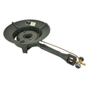 Gmax KB8V Cast Iron High-Pressure Gas <b>Stove</b> Burner with Valve Cooktop Parts - Product Image 2