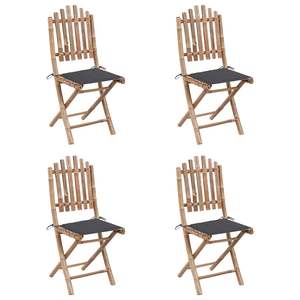 Ensemble de salle à manger d'extérieur de taille moyenne en bambou naturel et polyester pour les espaces de jardin - Product Image 2