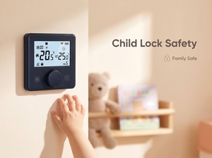 Thermostat intelligent WiFi <span class=keywords><strong>sans</strong></span> <span class=keywords><strong>fil</strong></span> RF pour chaudière à <span class=keywords><strong>gaz</strong></span> avec conception flexible pour la maison et le bureau - Contrôle de chauffage programmable - Product Image 4
