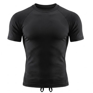 <b>Men</b> <b>Compression</b> <b>Shirts</b> Slim Fit Short Sleeves Lightweight Breathable Eco-Friendly Athletic Gym Fitness Training Wear - Product Image 1