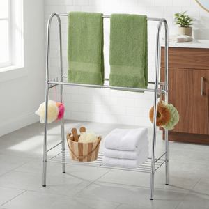 Toallero Plegable Móvil de Hierro Fundido para Calefacción, Color Blanco, 3 Barras, Recubrimiento en Polvo, para Almacenamiento en Hoteles - Venta al por Mayor en Taiwán - Product Image 1