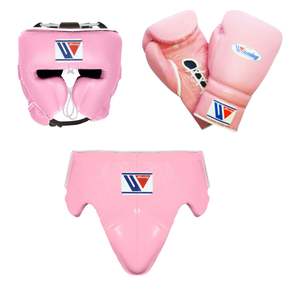 Guantes de Boxeo Profesionales Winning, Juego de Equipo Blanco 10oz, 12oz, 14oz, 16oz, Personalizables con Cordones y Velcro, Cuero Genuino - Product Image 3