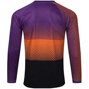 เสื้อเจอร์ซีย์กีฬาโพลีเอสเตอร์ 100% แขนยาว ระบายอากาศ กันลม แห้งเร็ว สำหรับ BMX/MX/MTB โมโตครอส แข่งรถมอเตอร์ไซค์ - Product Image 5