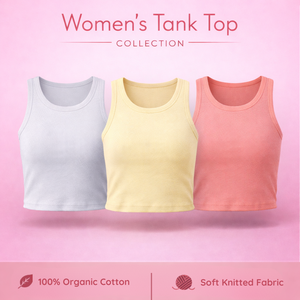 Débardeur court en coton décontracté pour femme, écologique, couleur personnalisée, broderie durable, sequins et appliques décoratifs, 100% coton - Product Image 2