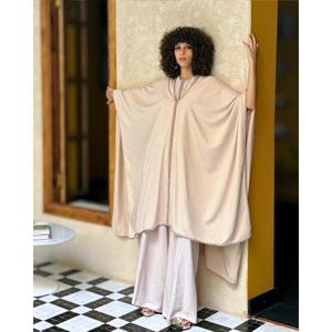 Caftán marroquí de terciopelo de seda Mlifa, hecho a mano, de primera calidad, fino, largo hasta el suelo, para fiesta de invierno, con silueta envolvente y escote en V, Aakaid - Product Image 2
