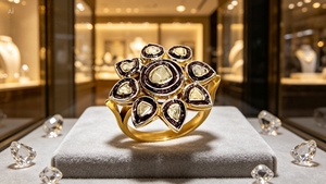 Flower Design Victorian <b>Ring</b> <b>Adjustable</b> <b>Rings</b> Victorian Diamond <b>Ring</b> - Product Image 2