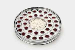 DURABLE STAINLESS STEEL HOLY COMMUNION SET SINGLE TRAY 33 CUPS NO BOTTOM RING COVER <b>MIRROR</b> FINISH DISHWASHER SAFE DELUXE AB1011 - Product Image 6