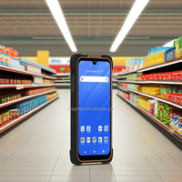 Terminal de Datos Móvil PDA Industrial Android 13 de 5.7 Pulgadas, Escáner de Código de Barras 2D, NFC, 4G LTE, Doble SIM, 64GB, Dispositivo Portátil para Gestión de Inventario