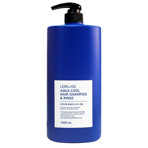 LEBELAGE Aqua Cool Hair Shampooing et rinçage 1000ml coréen soins de la peau beauté masque cosmétique soins de la peau cosmétiques coréens - Product Image 1