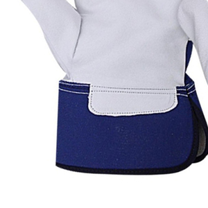 Leather Work <b>Gloves</b> Real Leather Working <b>Gloves</b> Reinforced Palm, Split Grade, A Leather, Cotton Lining, Wide Safety Cuff - Product Image 6