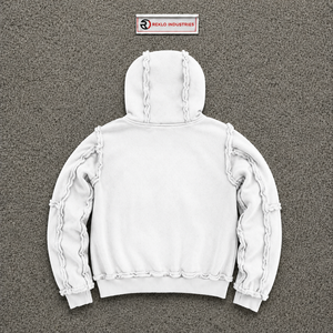 Sudadera con capucha con cremallera blanca EVERYDAY HIDDEN TRUTH, estilo urbano, cálida para invierno, para uso diario, moda casual, estilo urbano, de algodón - Product Image 6