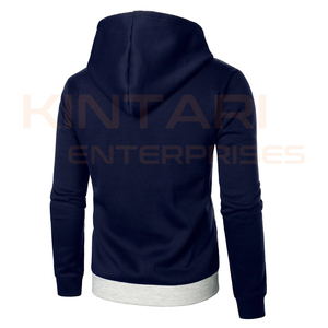 Sudadera con Capucha Premium de Algodón para Hombre, Sudadera con Estampado Personalizado, Bolsillo Tipo Canguro, Teñido Liso, Talla Grande para Invierno y Gimnasio - Product Image 2