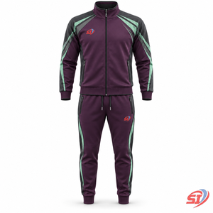 Ensemble de survêtement athlétique pour homme personnalisé, veste et pantalon à séchage rapide pour la salle de sport, la course à pied et les vêtements d'équipe - Product Image 1