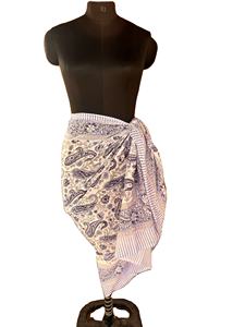 Paisley imprimé fait à la main indien bloc imprimé 100% Voile léger bohème très élégant imprimé sarongs indien écharpes paréo - Product Image 3
