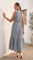 Nouveautés été 2023, robe longue maxi bohème florale écologique pour femmes, style bohème chic, viscose crêpe, col en V, tie-dye