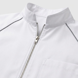 Bata de laboratorio médica de tela de sarga para hombre, antibacteriana, transpirable, uniforme de hospital para médicos y enfermeras, ropa de trabajo elástica y cómoda, resistente a la perforación. - Product Image 3