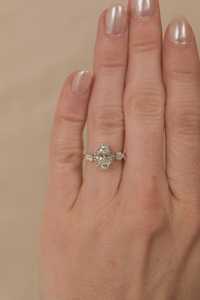 Vintage Oval Lab Grown Diamond Engagement <b>Rings</b> Halo Set 14K 18K Solid Gold <b>Stacking</b> Luxury Classic Modern Elegant Wedding <b>Rings</b> - Product Image 5