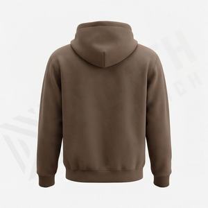 Sweat-shirt à capuche premium pour homme, automne-hiver, couleur unie personnalisée, streetwear, molleton épais, faible MOQ, vente en gros - Product Image 2
