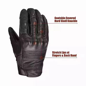 Guantes Profesionales de Motociclismo para Invierno, Negros, de Nailon, Medios Dedos, Compatibles con Pantalla Táctil, Impermeables, Autocalentables y Transpirables - Product Image 3