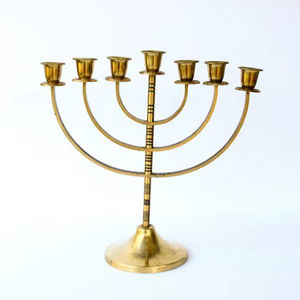 Housewarming <b>Centrepiece</b> Five Arm Candelabra Gold Finish Home Decoration Durable Metal Candle Holder - Product Image 4
