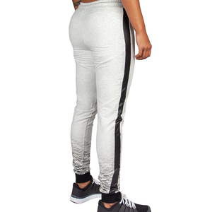 Women's Gray Knitted <b>Jogger</b> Pants High Waist Drawstring Ankle-Length Solid Color <b>Skinny</b> <b>Fit</b> Casual Autumn Wear Side Stripe - Product Image 5