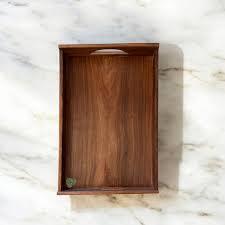 Plateau rectangulaire classique de mariage en bois de manguier massif et résine, poli, durable, de luxe, haut de gamme, écoresponsable et écologique H a CRAFT - Product Image 2