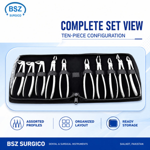 Ensemble professionnel de coupe-ongles en acier inoxydable, étui à fermeture éclair, kit de coupe-cuticules manuel, ensemble d'instruments certifié ISO13485 Classe II - Product Image 4