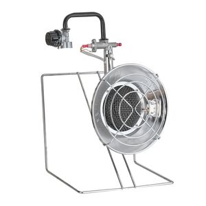 Calentador de tanque de propano de 18000 BTU, quemador único radiante infrarrojo de 180 grados, 3 Ajustes de calor para tanques pequeños grandes de 5 a 40lb de 1lb para - Product Image 1