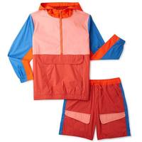 Ensemble veste et short sport décontracté pour homme, en maille, séchage rapide, polyester/nylon, coupe-vent d'hiver