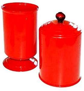 Truco de Magia Sweet VASE: Tubo de Producción Rojo, Instrucciones Completas Incluidas, Fácil de Realizar, 1 Florero Metálico, Papel Quemable y Tapa - Product Image 1