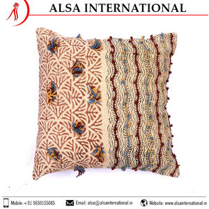 Housse de coussin de haute qualité 100% coton, luxe, carrée, en soie, textiles de maison, impression personnalisée, broderie, vente en gros pour hôtel, prix d'achat - Product Image 3