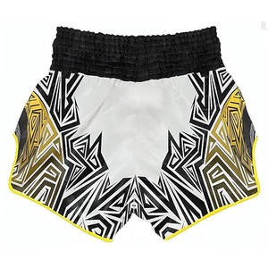 Shorts de Muay Thai en tissu satiné pour la boxe, le karaté, l'entraînement en salle, les combats, vêtements de combat confortables, vêtements de performance pour les arts martiaux - Product Image 3