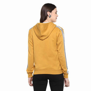 Nuevas sudaderas con capucha personalizadas de invierno con logo frontal impreso, cierre completo, anti-bolitas, transpirables, de forro polar 100% algodón para mujer - Product Image 2