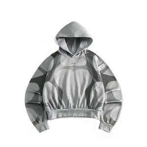 Sudaderas con Capucha Personalizadas con Estampado Abstracto para Hombre, Sudadera de Algodón y Felpa para Hombre, Ropa Urbana de Alta Calidad, Bajo MOQ, Fabricación al por Mayor - Product Image 3