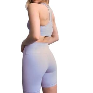 2026 nouvelles femmes réversible haute qualité Gym Yoga ensembles grande taille vêtements de sport actifs taille haute Fitness pantalon et soutien-gorge de sport court - Product Image 4