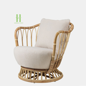 Silla de Ratán Tejida a Mano Estilo Boho, Silla de Mimbre Natural, Muebles Ecológicos para Interiores y Exteriores, Proveedor de Vietnam, OEM, ODM - Product Image 1