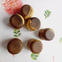 Ensemble de tasses en bois classiques artisanales, fabriquées en bois naturel, rustiques, écologiques, de haute qualité, pour café, thé, eau, jus, fête