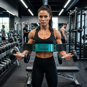 Durable Latex Arm Blaster Bodybuilding Bicep Curl Exercise Adjustable Strap Non-Slip Heavy Resistance Eco-Friendly Best - Product Image 5