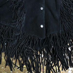 Veste en daim unisexe à franges, style western, douce, de qualité supérieure, fabricant OEM - Product Image 2