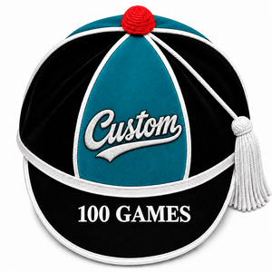Casquette d'honneur en velours à 6 panneaux, broderie logo, pour cérémonies de remise de prix, remise de diplômes, festivals, casquette académique pour présentations - Product Image 5